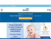 Tablet Screenshot of nutriklub.sk